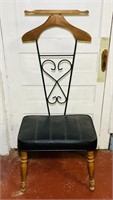 Vtg Butler Chair, Wrought Iron, good Condition