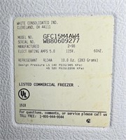 Gibson HD Commercial Freezer, 48” w x27.5” d x