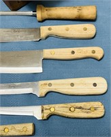 Rogers Knife Set in Wood Block, 1 steak knife