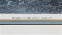 Sinking of the Carl D. Bradley Framed Print,