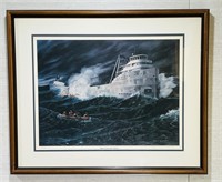 Sinking of the Carl D. Bradley Framed Print,