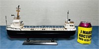 Edmund Fitzgerald Wood Ship Model, tripod tower