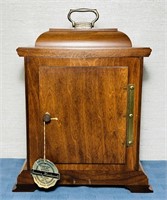 1974 Hamilton Walnut Wind up Mantle Clock, with