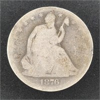 1876-S SEATED LIBERTY HALF DOLLAR