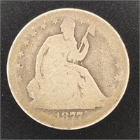 1877 SEATED LIBERTY HALF DOLLAR