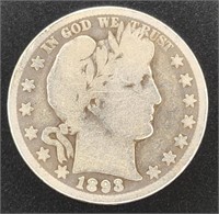 1893-O BARBER HALF DOLLAR