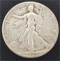 1941 WALKING LIBERTY SILVER HALF DOLLAR