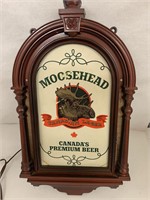 Moosehead Premium Lighted Beer Sign.