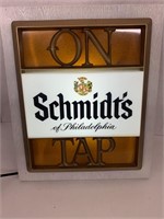 Schmidt's Rect Lighted Beer Sign.
