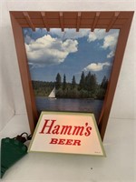 Hamm's Keystone Style Lighted Beer Sign.