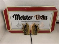 Meister Brau Lighted Beer Sign.