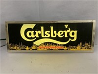 Carlsberg Danish Beer Lighted Beer Sign.