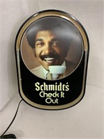 Schmidts Lighted Beer Sign.