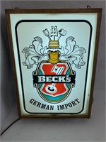 Beck's German Lighted Beer Sign.