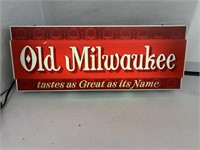 Old Milwaukee Lighted Beer Sign.