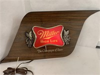 Miller High Life Lighted Beer Sign.