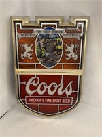 Coor's Light Lighted Beer Sign.