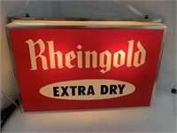 Rheingold Extra Dry Lighted Beer Sign,