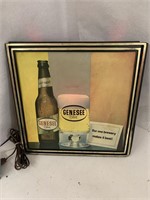 Genesee Beer Light Beer Sign.