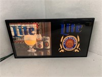 Miller Lite Lighted Beer Sign.