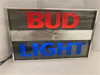 Bud Light Lighted Beer Sign.