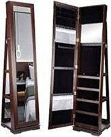 Standing/Rotating Jewelry Cabinet w/Mirror