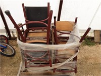 Open pallet of assorted chairs