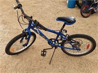 Mailed blue kids bike
