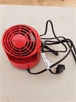 Vornado red electric fan