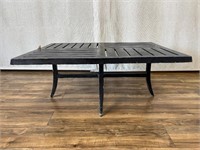 Black Iron Patio Coffee Table - Wear