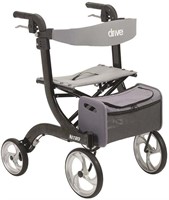 Drive Medical Foldable Rollator Walker with Seat,