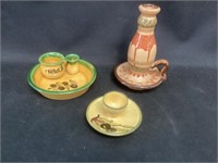 3 Decorative Pottery Pieces