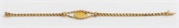14K / 24K Yellow Gold Chinese Coin Bracelet