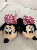 (6x bid) Minnie Mouse Slippers Size Small 5/6