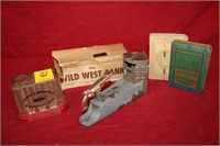 Wild West Bank w/ partial box & Home Building &