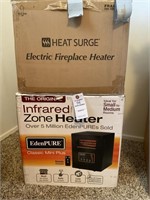 Infrared Zone Heater/Electric Fireplace