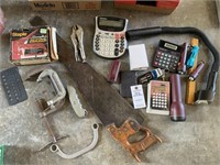 Assorted Tools; Calculators, Flashlights, C