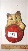 vintage cat string holder