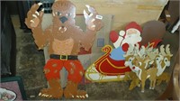 wooden yard decorations