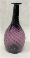 16 Swirlt Amethyst Color Utility Bottle 5 3/4"H