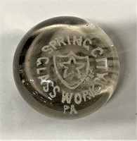 Spring City Glass Works Paperweight open pontil