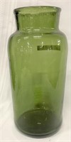 Olive Green Storage Jar 10"H clean