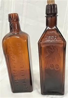 (2) 1872 Doyle's Bitters, Dr. Hostetlers Bitters