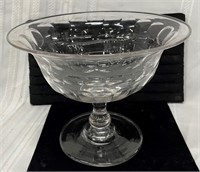 Early Pontilled Compote 10 1/2" dia