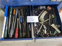 Assortment of wrenches, hardware