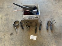 Funnels, oil filter wrenches