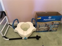 "AquaSense" Toilet Seat Riser & Bedrail - XE