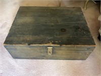 Shallow Wide Board Wooden Chest -FL