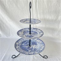 "Rural England" 3 Tier Cake Stand - B