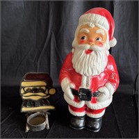Little Santa Clause & Santa Candle Holder - YF